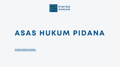 Asas Hukum Pidana
