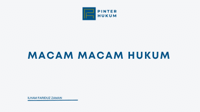 Macam-macam hukum
