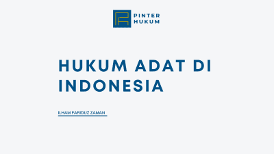 Hukum Adat di Indonesia