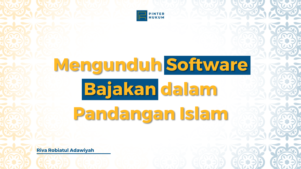 Software Bajakan Hukum Islam