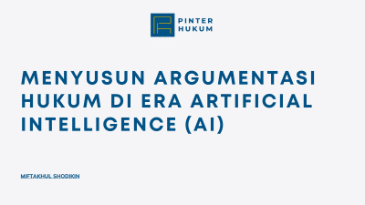 Argumentasi Hukum Adalah