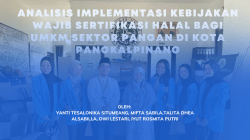 Analisis Implementasi Kebijakan Wajib Sertifikasi Halal bagi UMKM Sektor Pangan di Kota Pangkalpinang