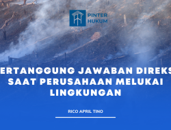 Pertanggung Jawaban Direksi Saat Perusahaan Melukai Lingkungan