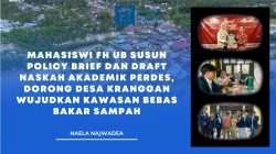 Mahasiswi FH UB Susun Policy Brief dan Draft Naskah Akademik Perdes, Dorong Desa Kranggan Wujudkan Kawasan Bebas Bakar Sampah
